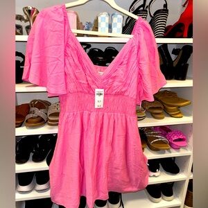 NWT Abercrombie & Fitch pink short sleeve dress